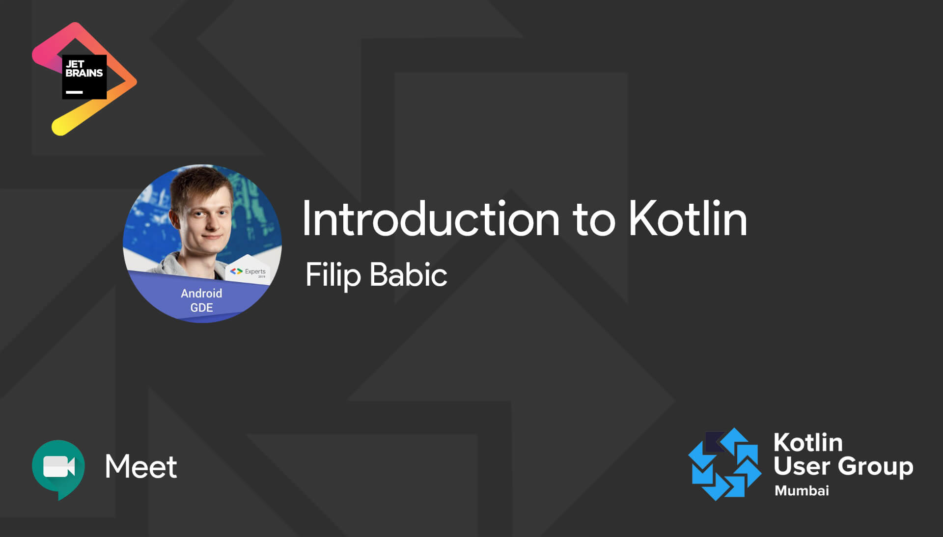 Filip Babic talks about introduction to Kotlin at Kotlin Mumbai