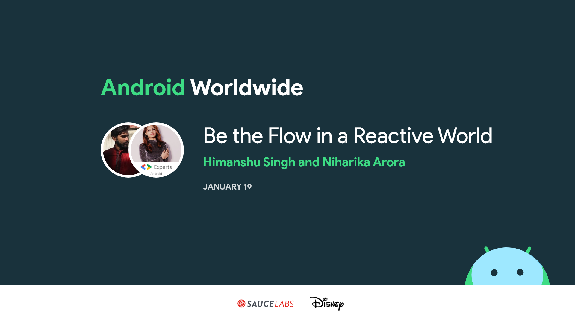 Himanshu Singh and Niharika Arora Google Developer experts for Android talk about reactive programming and kotlin flows